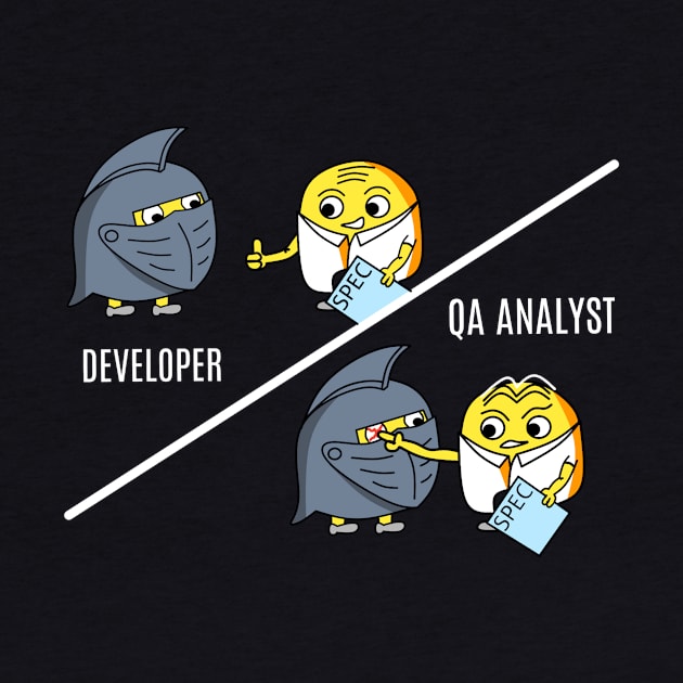 QA analyst evaluating a new design from a developer by manwel_ds